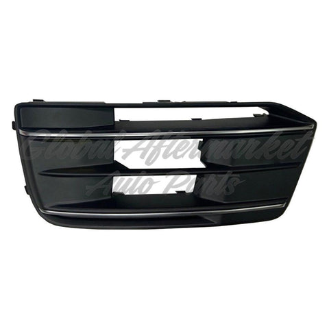 GRILLE LOWER FR LH TEXTURED MATTE BLACK W/CHROME TRIM W/O ADAPTIVE CRUISE