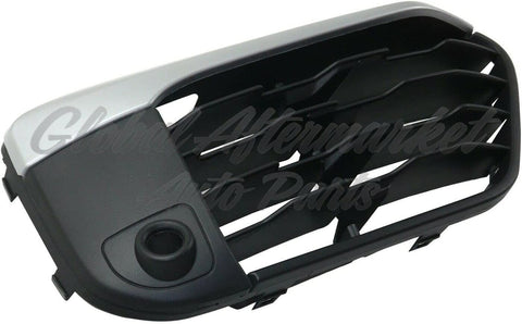 GRILLE LOWER RH PTD BLACK W/SILVER MOULDING W/SENSOR X-LINE MODEL