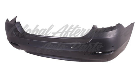 BUMPER RR PRIMED 528 SDN STD W/O CHROME W/SENSOR HOLE CAPA