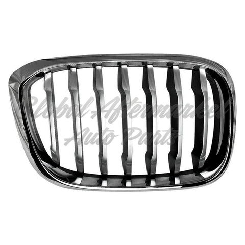 GRILLE RH CHROME FRAME W/BLACK SLATS/SILVER FR EDGE W/O M-PKG