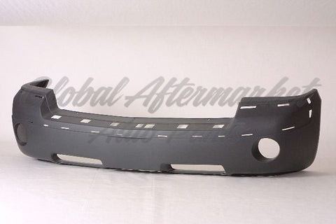 BUMPER FR TEXTURED DARK GRAY W/FOG LAMP HOLE /MOULDING HOLE