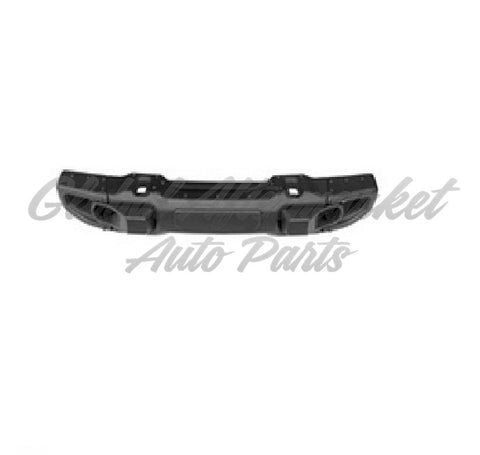 BUMPER FR BLACK STEEL W/FACE BAR/OUTER EXTENSIONS/FOG BEZEL/BUMPER ENDS/LOWER BRACKET