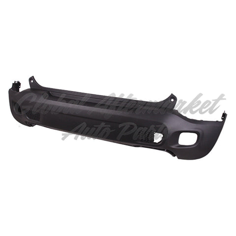 BUMPER RR UPPER W/O SENSOR/TRAILER HITCH (WILL REQUIRE SEPARATE VALANCE)W/RIGHT SIDE TOW HOOK HOLE