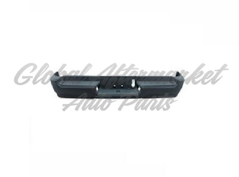 BUMPER RR ASSY BLACK POWDER COAT SINGLE EXHAUST W/ PAD/ EXTENSION/ BOTH MOUNT BRACKETS W/O SENSOR EXCLUDE REBEL/TRX