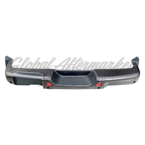 BUMPER RR ASSY BLACK W/BRACKETS/PAD/LICENSE BRACKET/REFLECTOR/SENSOR