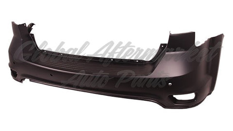 BUMPER RR UPPER PRIMED W/SENSOR W/REFLECTOR CAPA