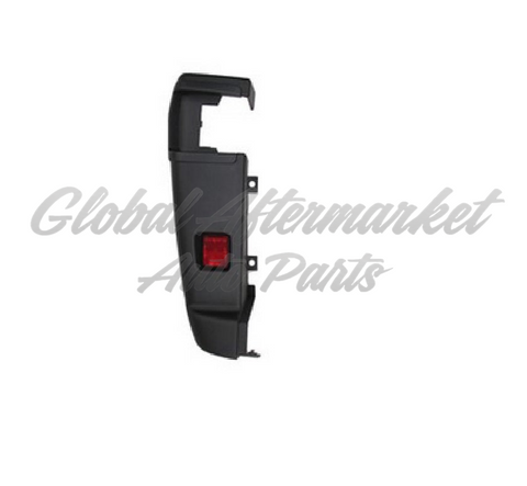 BUMPER END RR LH BLACK W/REFLECTOR/BLIND SPOT