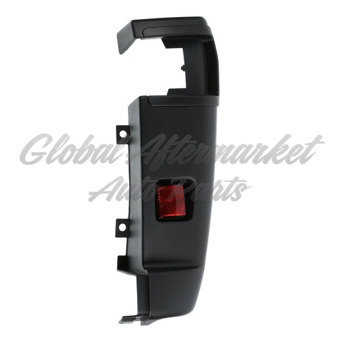 BUMPER END RR RH BLACK W/REFLECTOR/BLIND SPOT
