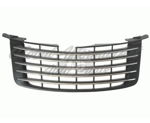 GRILLE PRIMED-BLACK W/CHROME MLDG