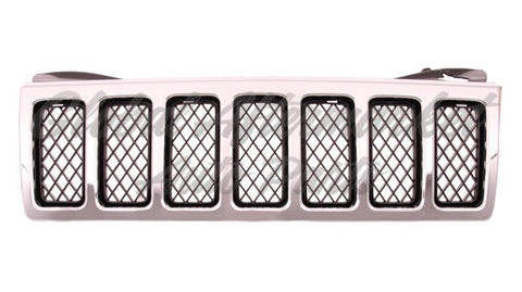 GRILLE MATTE-BLACK W/CHROME FRAME MESH TYPE OVERLAND MODEL