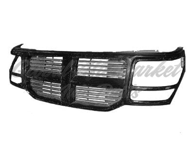 GRILLE BLACK W/BLACK FRAME