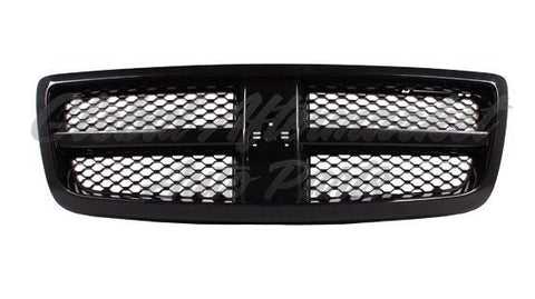 GRILLE MATTE-BLACK W/PAINTED-BLACK FRAME
