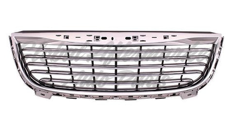 GRILLE MATTE-BLACK W/CHROME FRAME