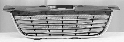 GRILLE CHROME FRAME W/CHROME FACED SLATS