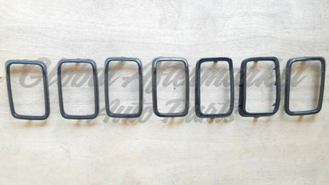 GRILLE TRIM RING SET GLOSS BLACK 7-PC EXCLUDE SRT/TRACKHAWK
