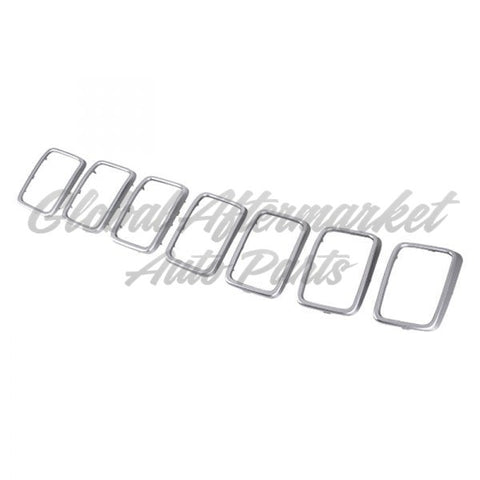 GRILLE TRIM RING SET SATIN CHROME 7-PC EXCLUDE SRT/TRACKHAWK