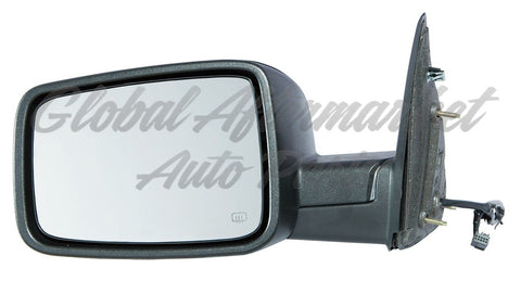 DOOR MIRROR LH POWER HTD TEXTURED W/O SIGNAL/MEMORY/PUDDLE LAMP NON-TOW TYPE