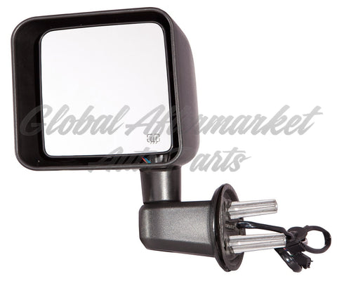 DOOR MIRROR LH POWER HEATED NON FOLDABLE TEXTURE BLACK