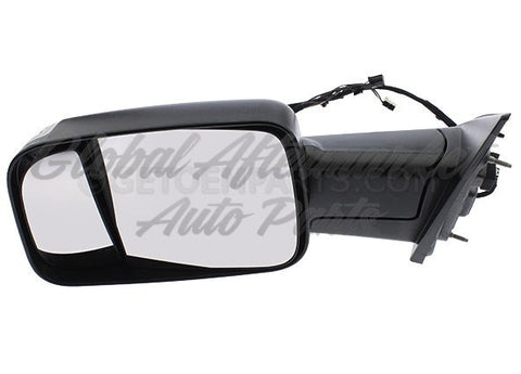 DOOR MIRROR LH POWER TEXTURED W/SIGNAL/PUDDLE LAMP/TEMPERATURE SENSOR TOW STYLE