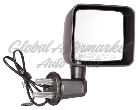 DOOR MIRROR RH POWER HEATED NON FOLDABLE TEXTURED BLACK