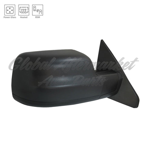 DOOR MIRROR RH POWER HTD TEXTURED W/ BLIND SPOT/SENSOR