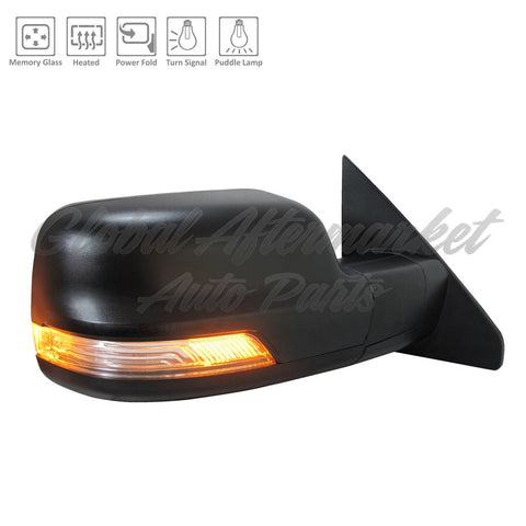 DOOR MIRROR RH POWER HTD TEXTURED W/POWER FOLD/PUDDLE LAMP/SIGNAL