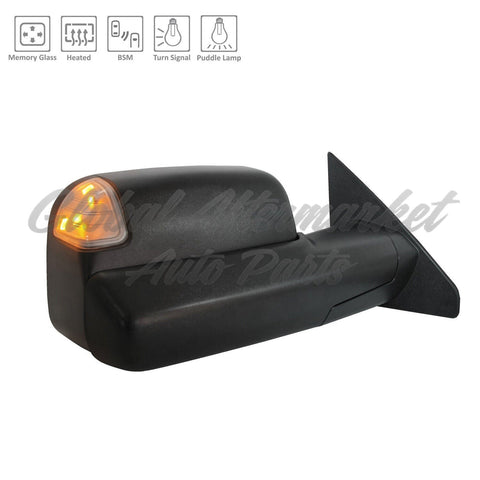 DOOR MIRROR RH POWER HTD TEXTURED W/BLIND SPOT/MEMORY/PUDDLE LAMP/SIGNAL