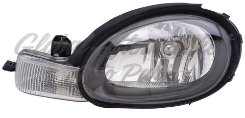 HEAD LAMP LH BLACK BEZEL