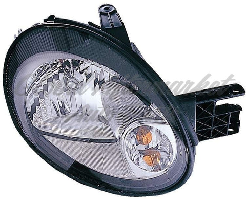 HEAD LAMP LH BLACK BEZEL