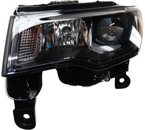 HEAD LAMP LH HALOGEN W/BLACK BEZEL HQ