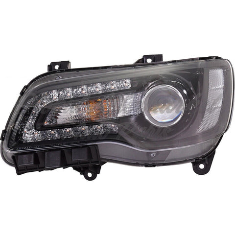 HEAD LAMP LH HALOGEN BLACK PROJECTION TYPE HQ