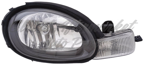 HEAD LAMP RH BLACK BEZEL