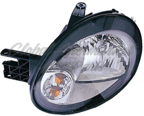 HEAD LAMP RH BLACK BEZEL