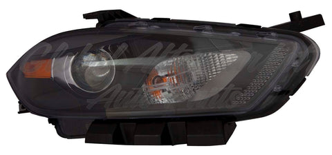 HEAD LAMP RH HALOGEN BLACK BEZEL W/O LOGO HQ