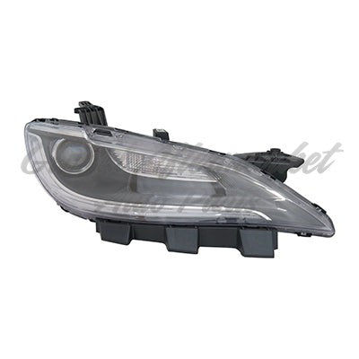 HEAD LAMP RH W/O LED DRL CHROME TRIM HQ