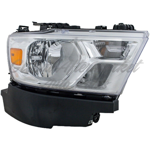 HEAD LAMP RH HALOGEN W/CHROME TRIM W/O LOGO CAPA