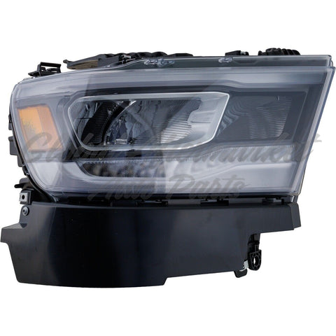 HEAD LAMP RH LED CHROME BEZEL REFLECTOR TYPE W/O LOGO HQ