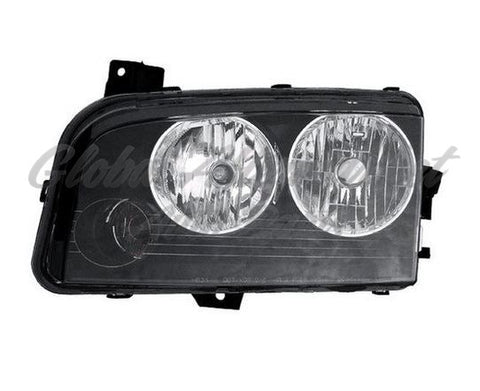 HEAD LAMP LH BLACK HOUSING HALOGEN HQ