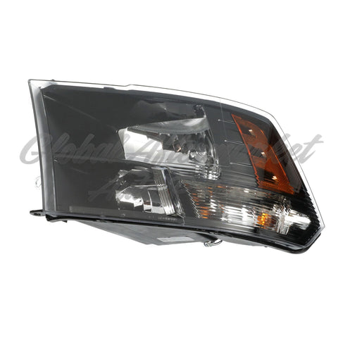 HEAD LAMP LH HALOGEN STD TYPE W/BLACK BEZEL CAPA