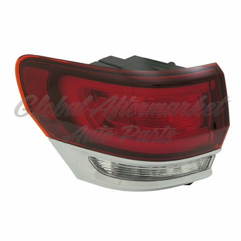 TAIL LAMP LH W/CHROME TRIM CAPA
