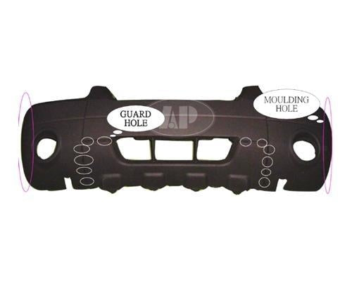 BUMPER FR MATTE-BLACK W/FOG/FLARE/SKID PLATE XLT SPORT MODELS