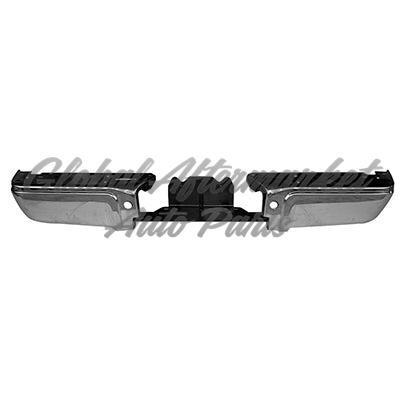 BUMPER FACE BAR RR CHROME W/REBAR W/O SENSOR HOLE