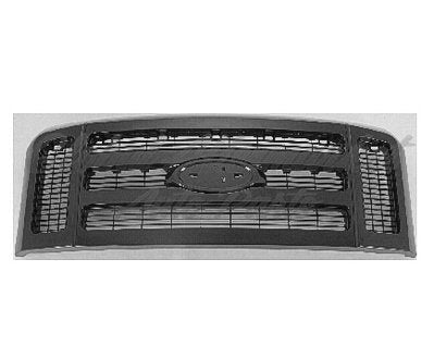 GRILLE MATTE-DK GRAY W/BLACK FRAME FOR XLT