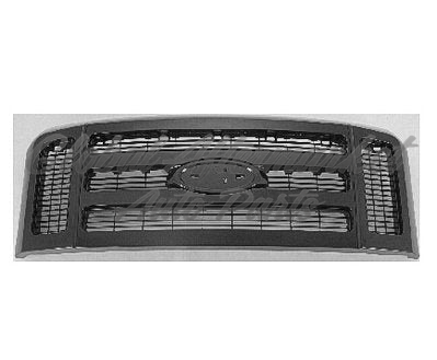 GRILLE MATTE-DK GRAY W/BLACK FRAME FOR XLT