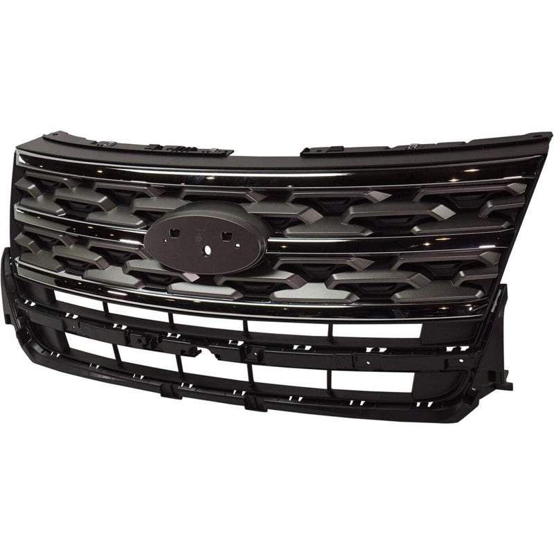 GRILLE DARK GRAY W/CHROME BASE MODEL