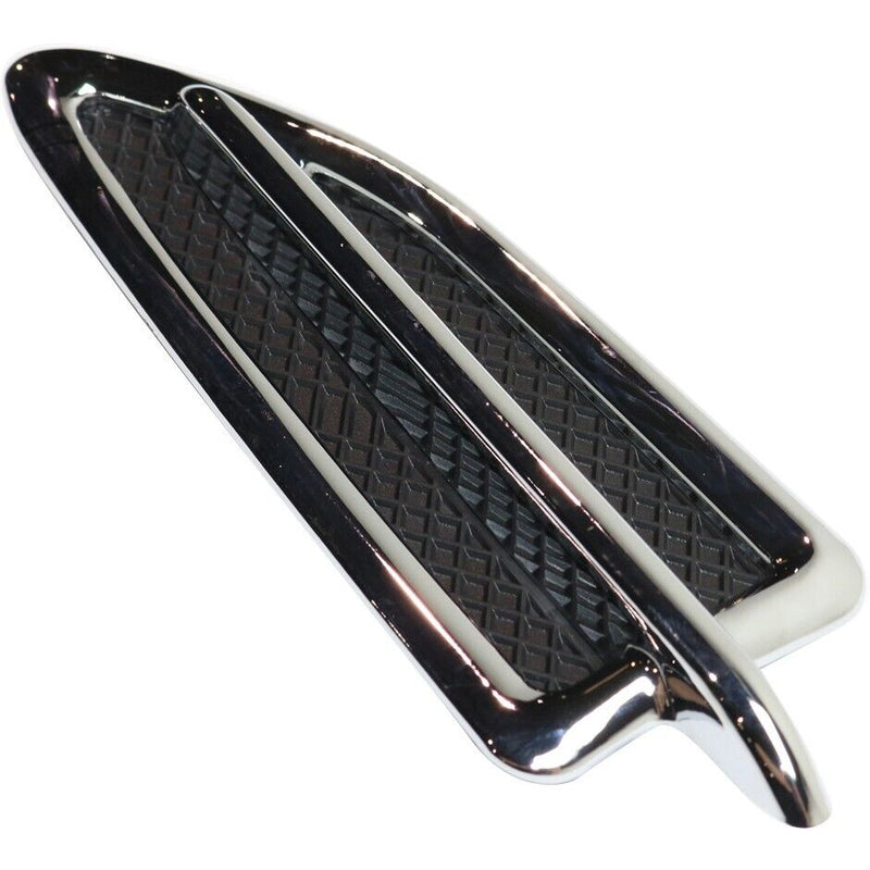 FENDER INSERT FR RH CHROME/BLACK TO 2/25/14 PRODUCTION DATE