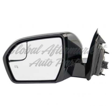 DOOR MIRROR LH POWER PTM HTD W/PUDDLE LAMP/BLIND SPOT