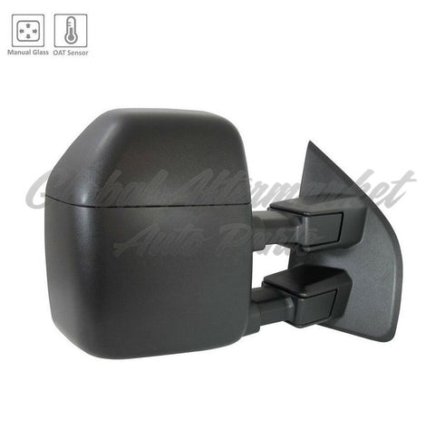 DOOR MIRROR RH MANUAL TOW W/TEMPERATURE SENSOR/ TEXTURED CAP