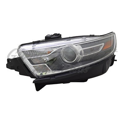 HEAD LAMP LH HALOGEN W/BLACK BEZEL PROJECTOR STYLE FROM 1/8/14 HQ