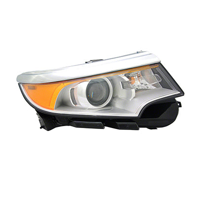 HEAD LAMP RH HALOGEN W/O SPORT W/O LOGO CHROME BEZEL HQ
